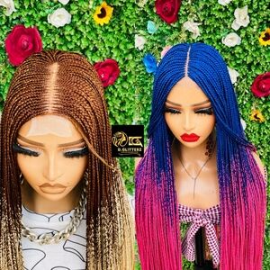HALF CLOSURE BRAIDED WIG 40"